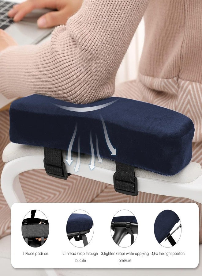 TecoKart® 2Pcs Chair Armrest Cushion Pad Set, Comfortable Memory Foam Elbow Support for Gaming Chair & Office Chair, Thick Armrest Covers with Quick Release Buckle & Anti-Slip Design - Image 5