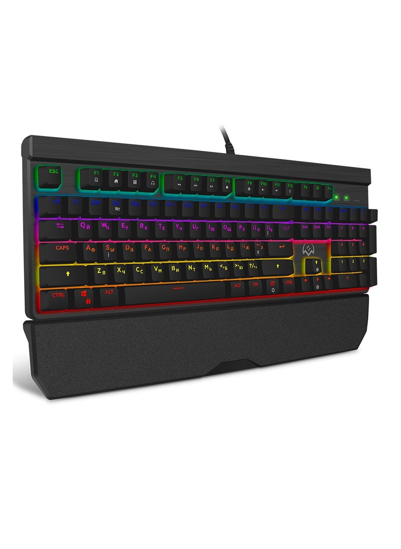 Generic - SVEN KB-G9500 Mechanical programmable keyboard Blue switches With Detachable wrist rest for computer and laptop, can be used at home, office, personal use - Image 1