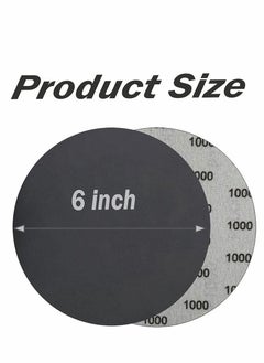 Y&D 1000 Grit Wet Dry Sandpaper, 25 PCS 6 Inch Sanding Discs with Hook and Loop Back, Premium Silicon Carbide Abrasive Polishing Sandpaper Pads for Auto, Wood or Metal  - Image 2