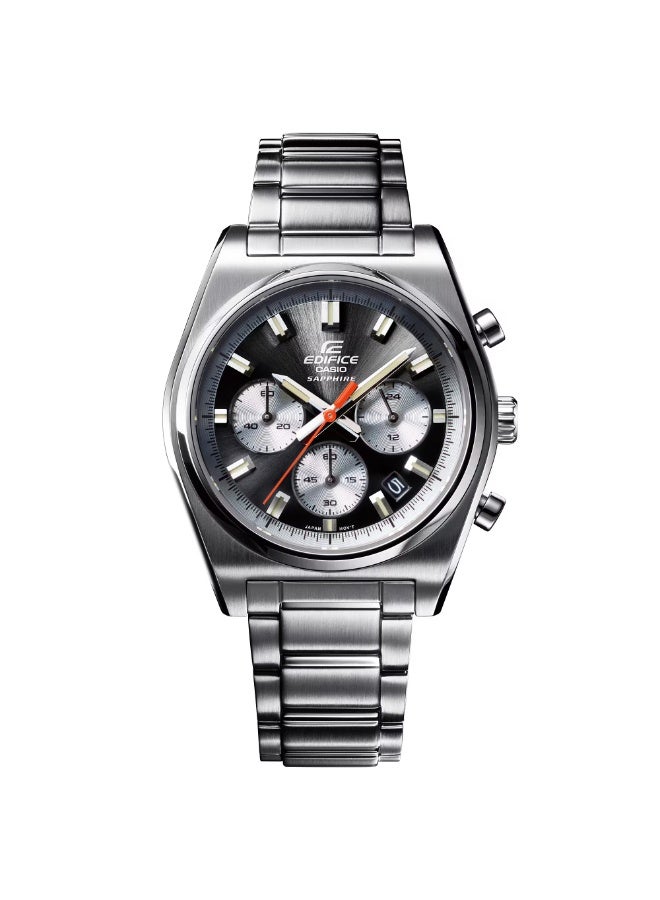 كاسيو ساعة كاسيو إديفيس EFB-730D-1AVUDF للرجال من الستانلس ستيل مع قرص أسود وزجاج ياقوتي – مقاومة للماء حتى 100 متر - Image 2