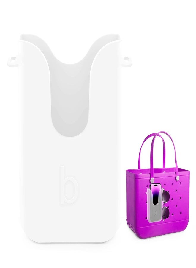 BestStone Silicone Phone Holder for Bogg Bags, Compatible Phone Case Attachment, Beach Tote Bag Accessory - Ideal Holder for Bogg & Similar Beach Bags (Transparent) - Image 1