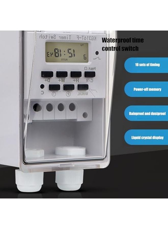 Heavy Duty Digital Program Timer Controller 40A 110V for Lights Pumps Appliances Indoor Outdoor - Image 4