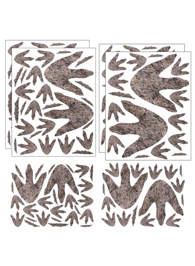 PEUTIER 90pcs Dinosaur Footprint Decals, Dinosaur Décor Realistic Peel and Stick Dino Track Stickers Removable Dinosaur Stickers Footprint for Boys, Baby, Teens, Bedroom, Nursery - Image 1