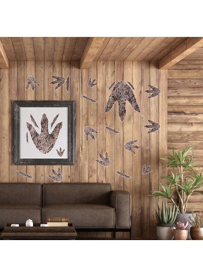 PEUTIER 90pcs Dinosaur Footprint Decals, Dinosaur Décor Realistic Peel and Stick Dino Track Stickers Removable Dinosaur Stickers Footprint for Boys, Baby, Teens, Bedroom, Nursery - Image 4