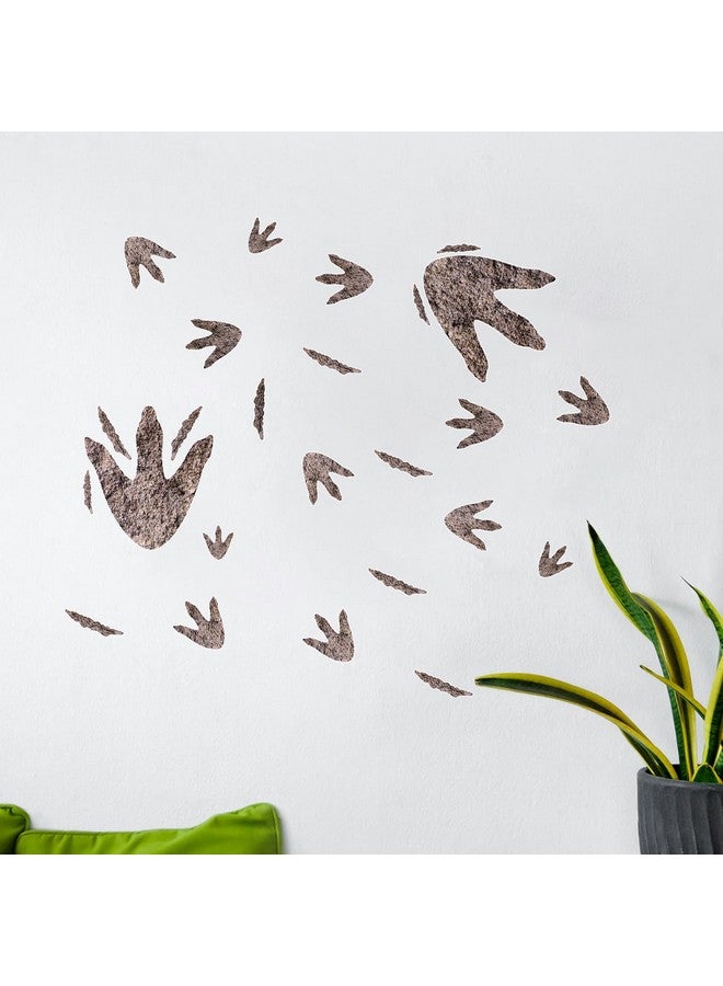 PEUTIER 90pcs Dinosaur Footprint Decals, Dinosaur Décor Realistic Peel and Stick Dino Track Stickers Removable Dinosaur Stickers Footprint for Boys, Baby, Teens, Bedroom, Nursery - Image 5
