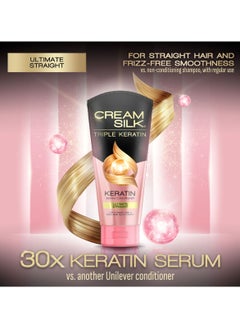 Creamsilk Advanced Keratin Hair Conditioner – Straight & Smooth Hair 170ml  - Image 2