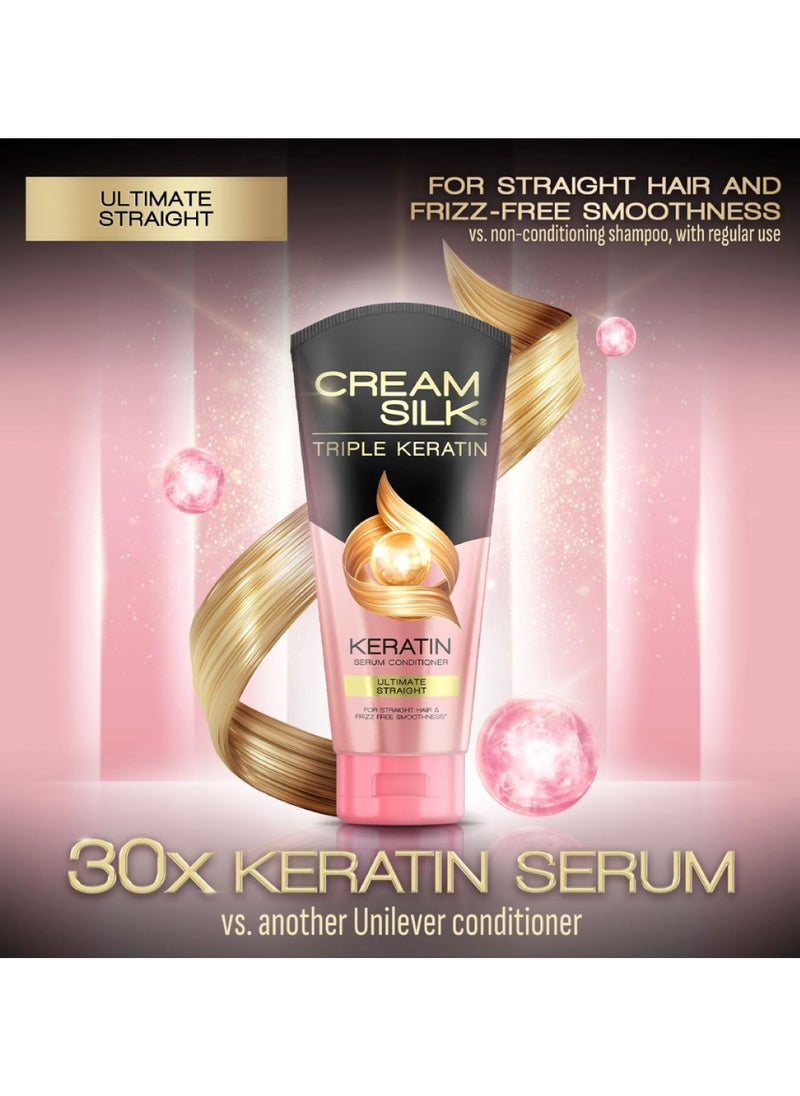 Creamsilk Advanced Keratin Hair Conditioner – Straight & Smooth Hair 170ml  - Image 2