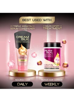 Creamsilk Advanced Keratin Hair Conditioner – Straight & Smooth Hair 170ml  - Image 4