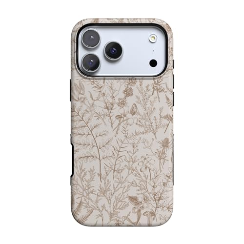 Casely iPhone 17 Pro Max Case | Beige Garden | Neutral Floral | Compatible with MagSafe | Bold Protective Design - Image 1