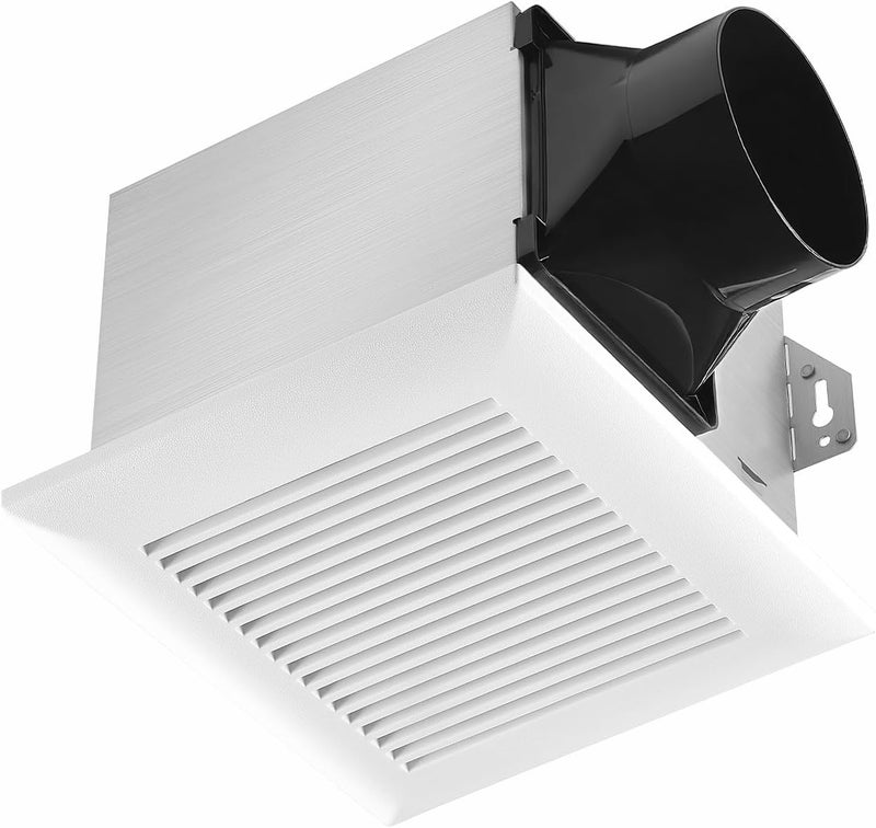 Tech Drive Bathroom Exhaust Fan 90 CFM, 1.2 Sone, 4-Inch Duct,No Attic Access Needed,Very Quiet Ventilation Fan, Easy to Install Ceiling Mounted, White, ETL Certified - Image 1