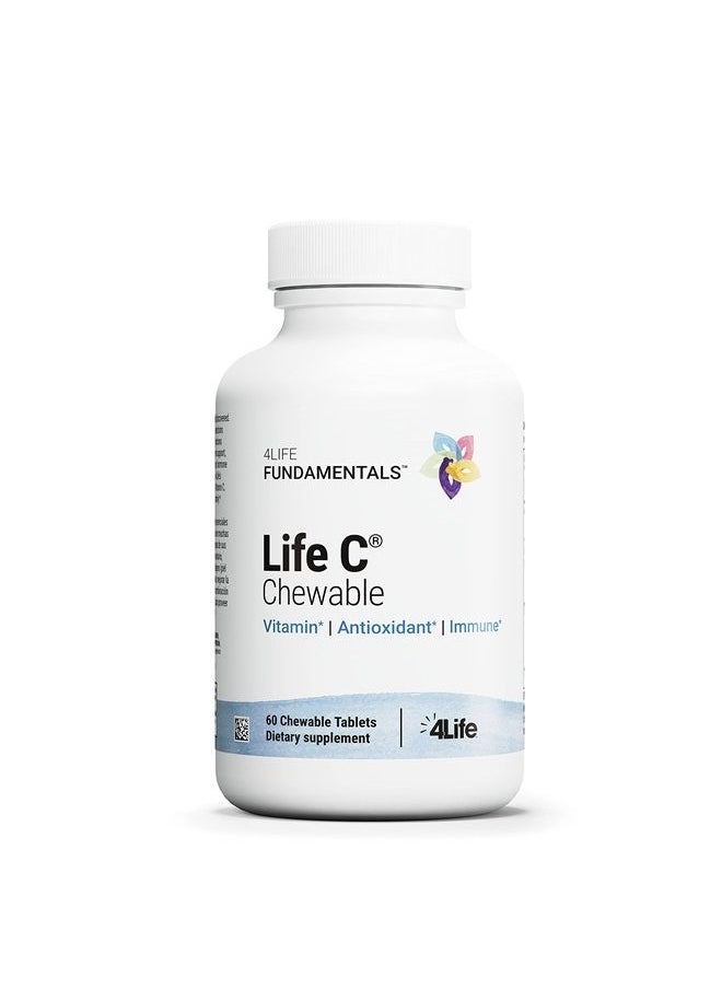 4life - Life C - Features 7 Active Forms of Natural Vitamin C for Immune Support, Increased Nutrient Absorption, and Antioxidant Benefits - Citrus Flavor - 60 Chewable Tablets - Image 1