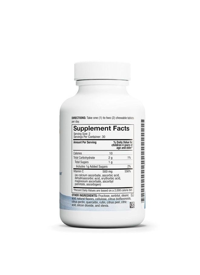 4life - Life C - Features 7 Active Forms of Natural Vitamin C for Immune Support, Increased Nutrient Absorption, and Antioxidant Benefits - Citrus Flavor - 60 Chewable Tablets - Image 1