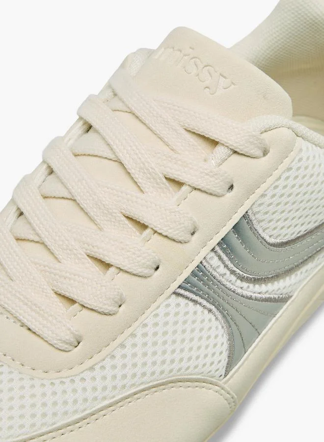 MISSY BEIGE Women Lace-Up Ankle Sneakers for Women | Best Price UAE