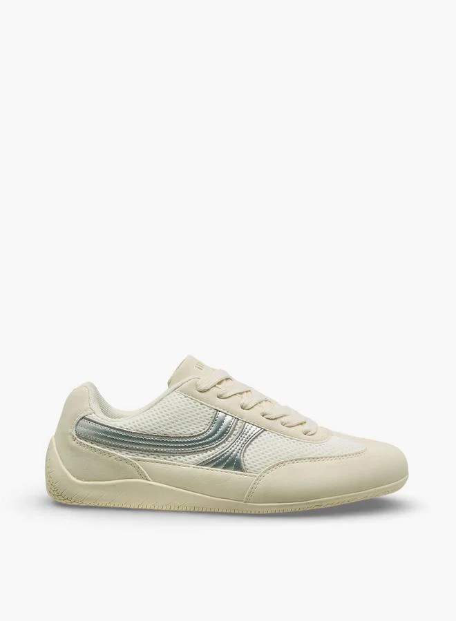 MISSY BEIGE Women Lace-Up Ankle Sneakers for Women | Best Price UAE