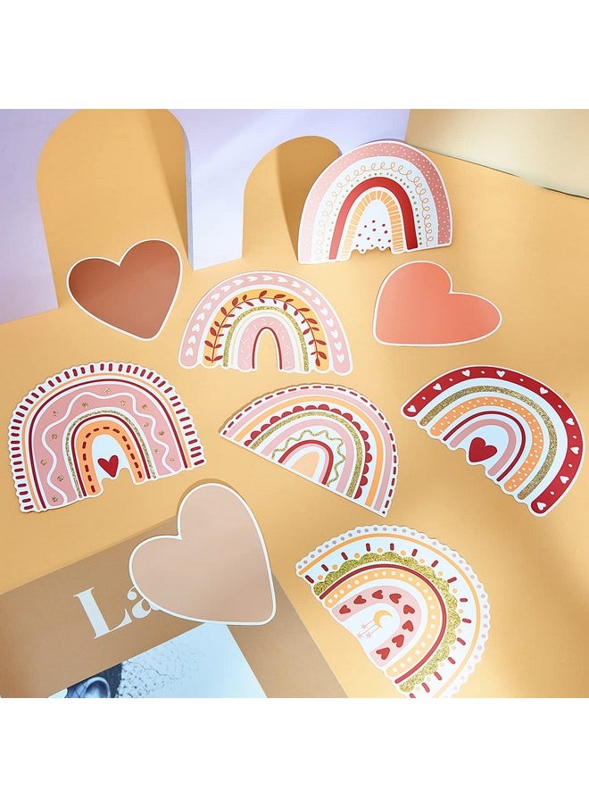 45 Pieces Boho Classroom Decor Rainbows And Hearts Cutouts Rainbow Heart Bulletin Board Cutouts Rainbow Party Decorations For Crafts Bulletin Boards Homeschool School Door Home Birthday - pzsku/Z2104ED06EDA0B7D18B8DZ/45/_/1731922163/eff498a0-be3f-4feb-ab24-1a7e08382872