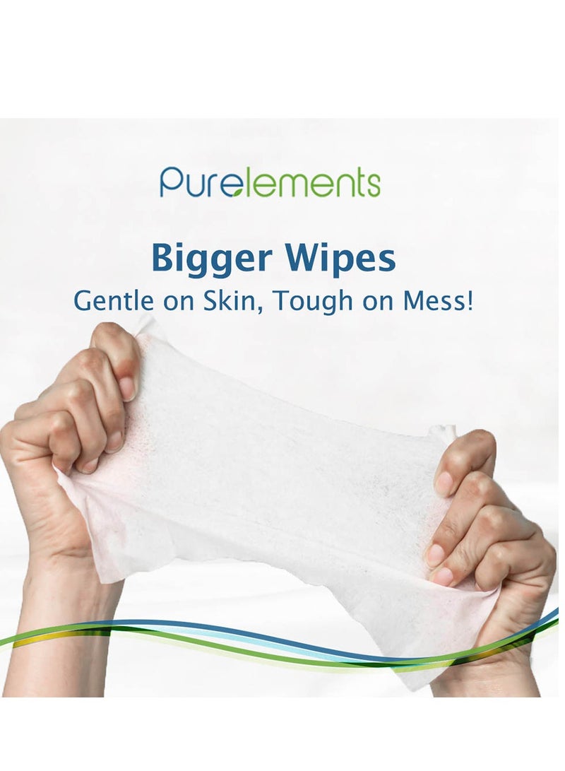 Pure Elements Purelements - Aloe Natural 99.9% Water Wipes - Pack of 12 - 768pcs  - Image 5