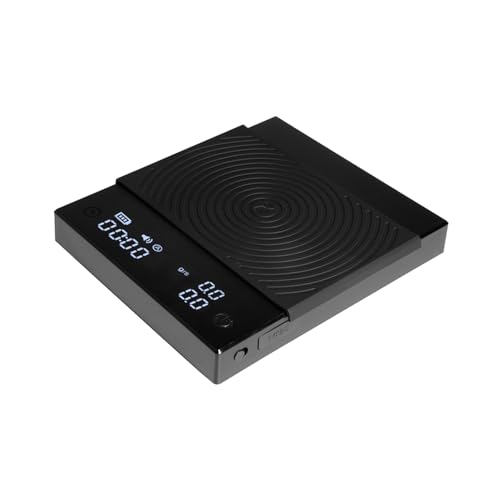 TIMEMORE Coffee Scale Basic 20 Electronic Espresso Scale with Water Flow Rate and Timer Function Free Switching of Ouncekg Units Digital Scale for KitchenBakingCooking Black - Image 1