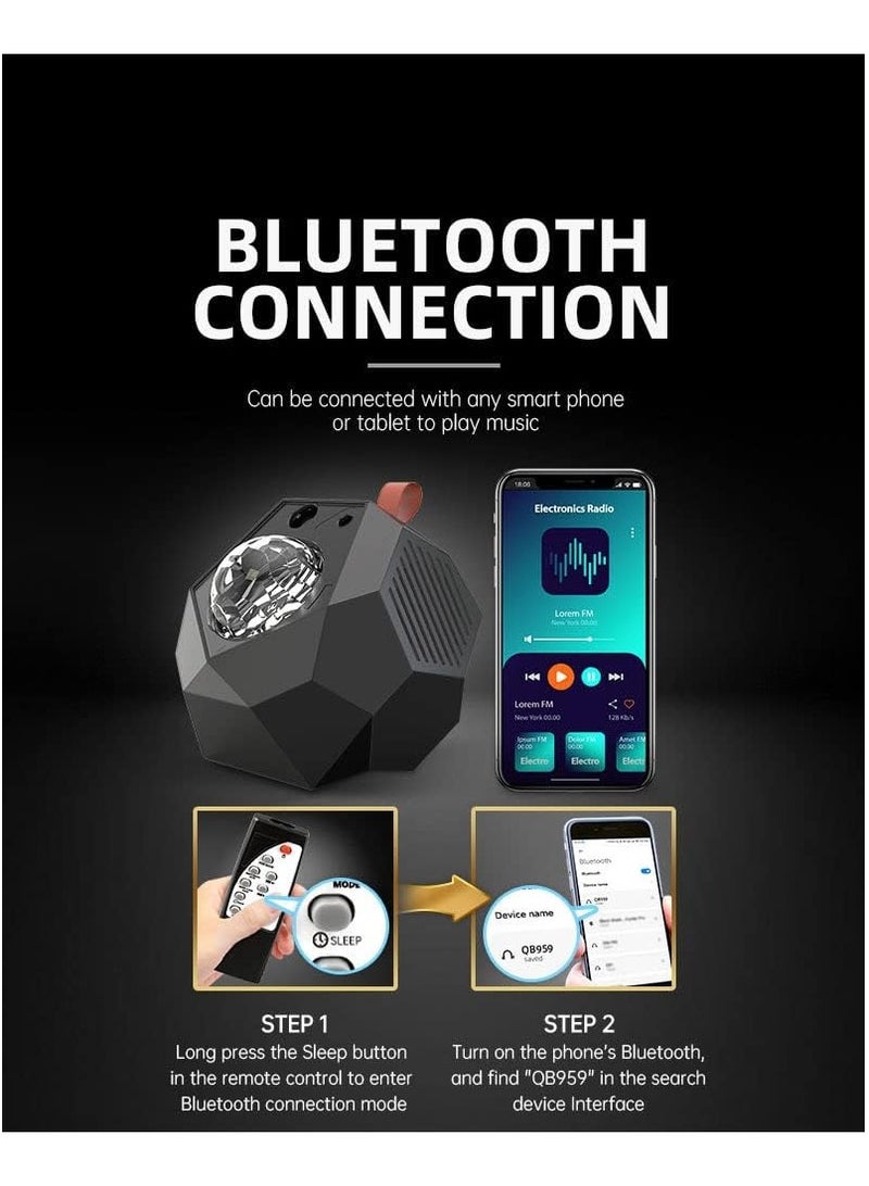 TIGER Portable Quran Speaker Star Projector – Night Light Projector with Remote Control & App, Bluetooth Speaker with Quran Chanting, Adjustable LED Starry Sky Projection for Relaxation, Prayer & Meditation - Image 4