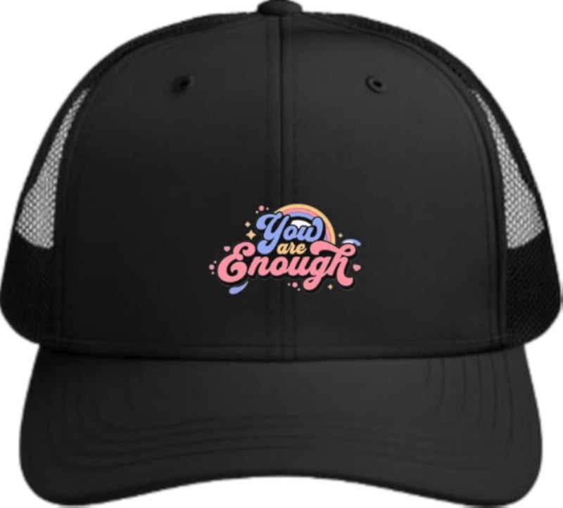 You are enough Planets unisex baseball cap Black