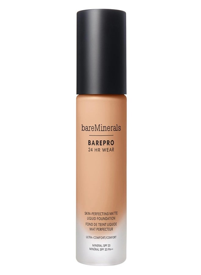 bareminerals Barepro 24HR Wear Matte Liquid Foundation Mineral SPF 20, Full Coverage Foundation Makeup for Mature Skin, Oil-Free, Vegan - Image 1