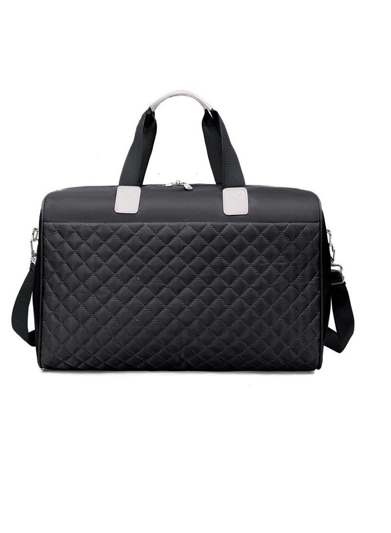 ميكسد زهرة السفر حقيبة الأمتعة قدرة كبيرة خفيفة الوزن للماء أكسفورد النسيج حقيبة الكتف متعددة الوظائف ، ومناسبة للجنسين ممارسة اللياقة البدنية والتدريب على السفر - Image 1