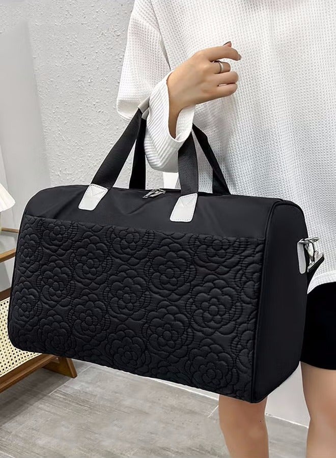 ميكسد زهرة السفر حقيبة الأمتعة قدرة كبيرة خفيفة الوزن للماء أكسفورد النسيج حقيبة الكتف متعددة الوظائف ، ومناسبة للجنسين ممارسة اللياقة البدنية والتدريب على السفر - Image 2