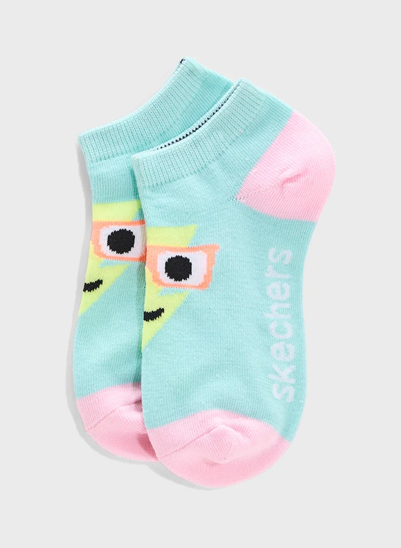 SKECHERS Kids 6 Pack Non Terry Socks