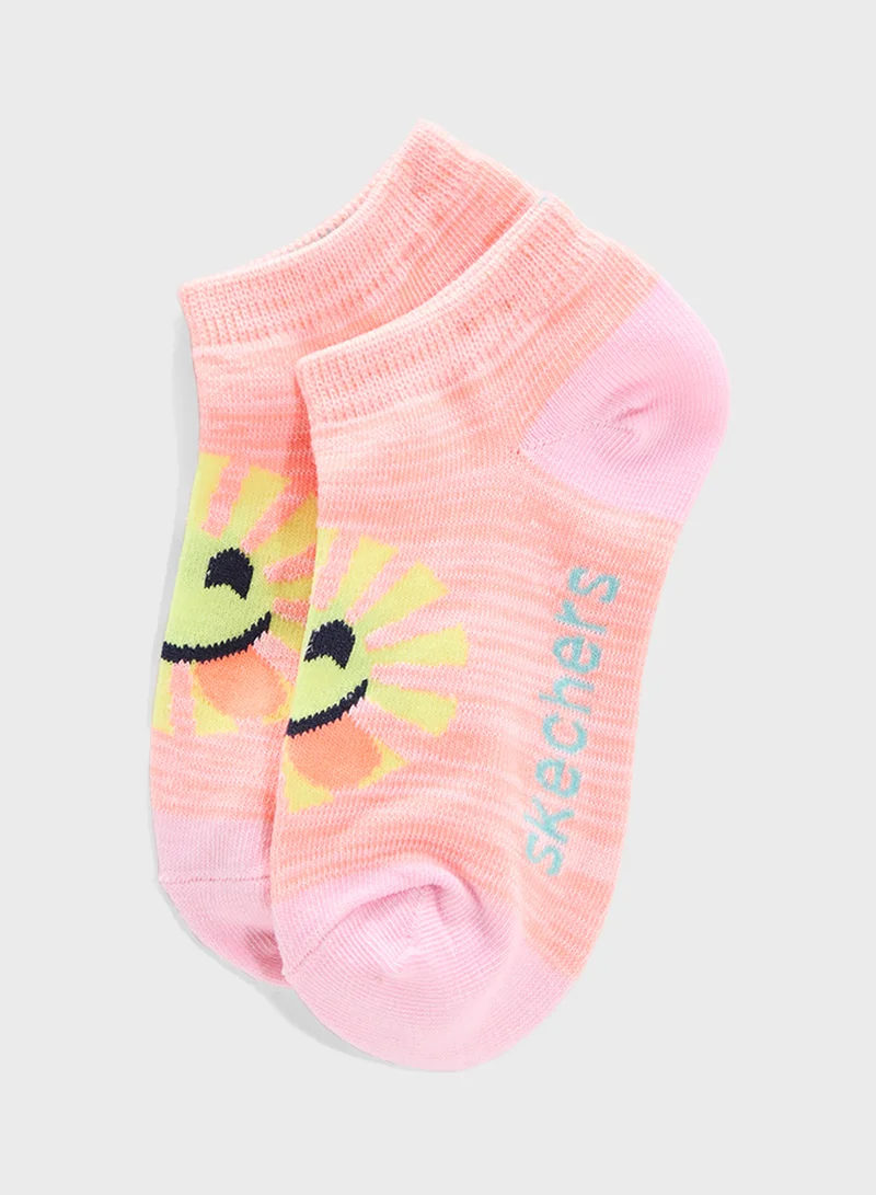 SKECHERS Kids 6 Pack Non Terry Socks