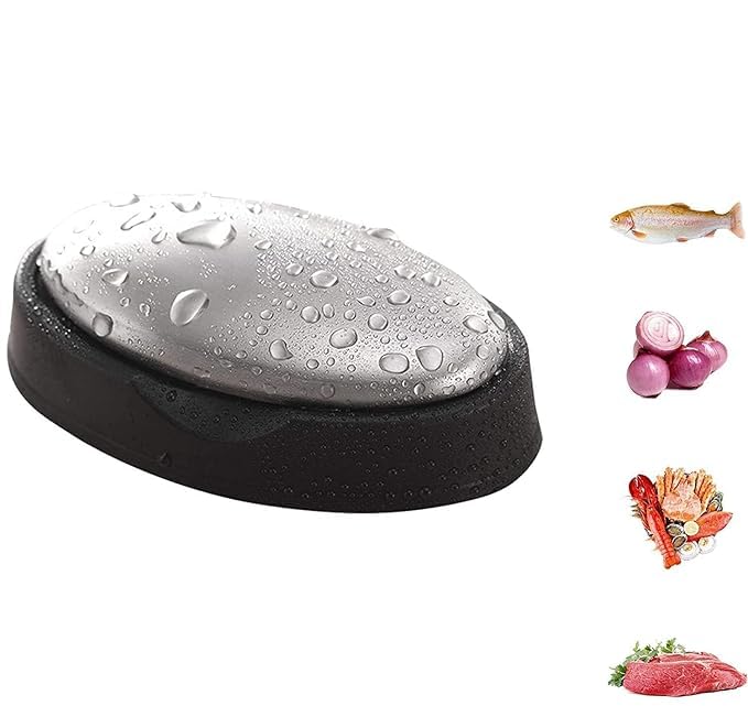PRIMIL Stainless Steel Soap Bar Magic Soap Odor Remover Metal Soap Bar Odor Removing Bar Remove Odor of Onion Garlic and Fish - Image 1