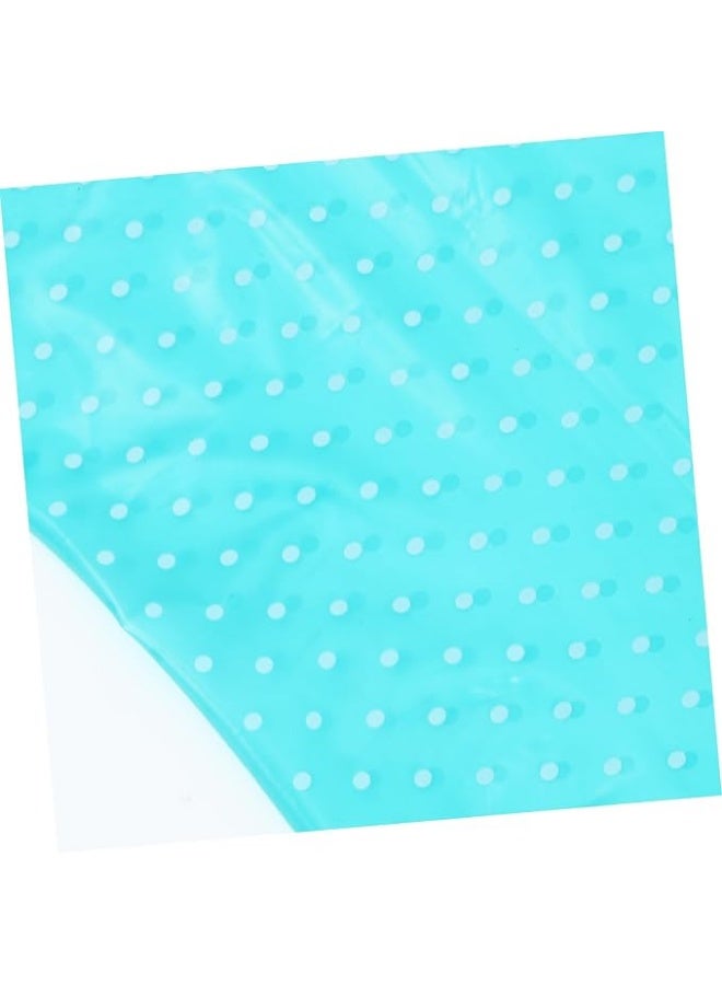 Waterproof Cooking Apron (12-Piece Set): Oil-resistant kitchen apron designed for home cooking and cleaning tasks; made from acid- and alkali-resistant plastic to protect the cook. Color: Turquoise. - Image 4