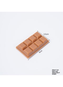 Generic Simulation Food Play Chocolate Food Model Miniature Food Play Valentine's Day Gift Dessert Shop Creative Play House Toys-Color:Caramel Chocolate-Size:6*3.5cm  - Image 1