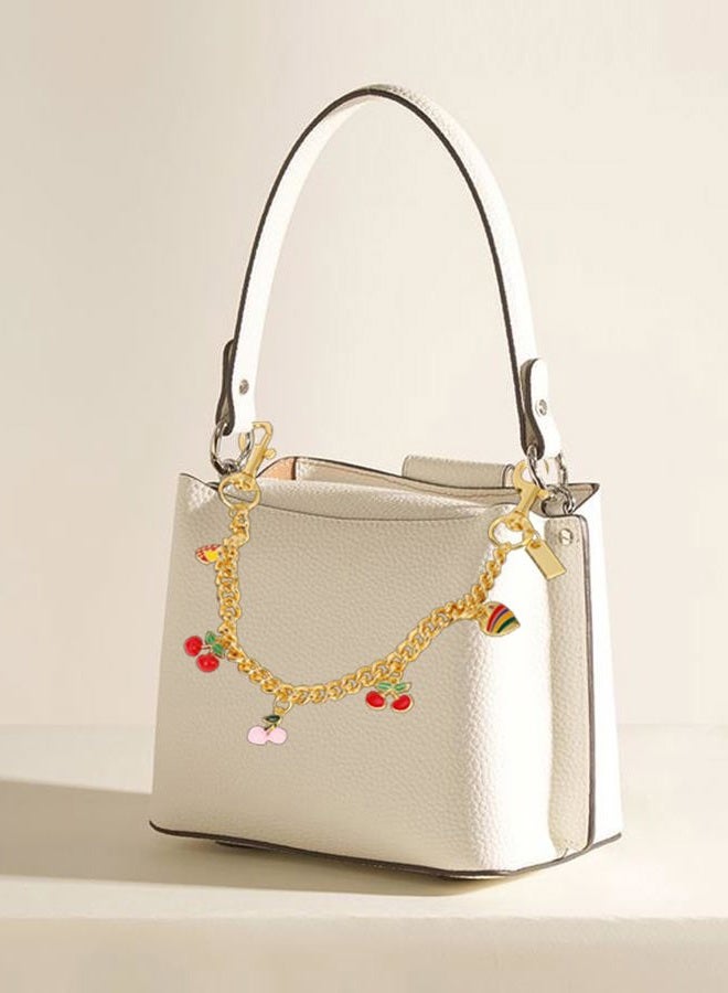 JIMYICLR Gold Bag Charm Keychain, Cute Heart Cherry Purse Chain Charm for Handbags, Purse Extender Chain Accessories - Image 4