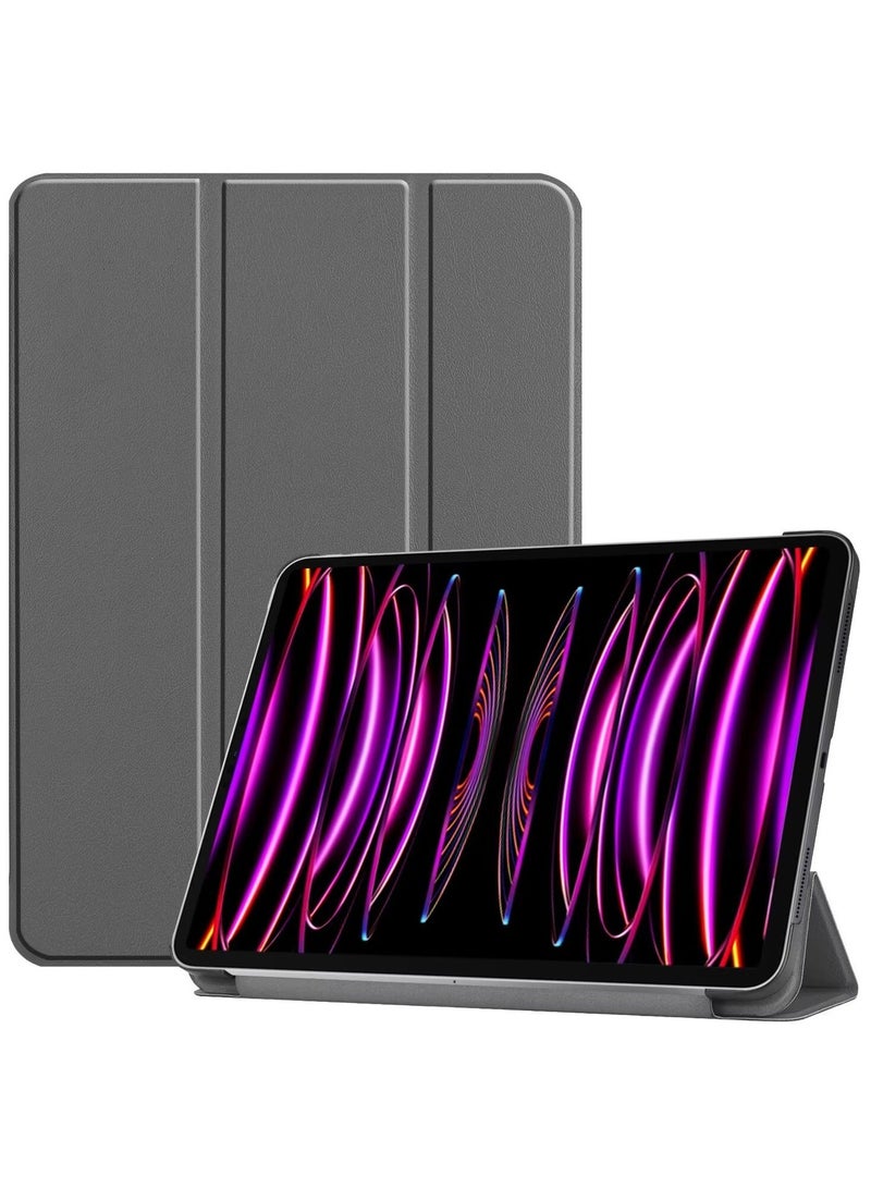 URBBKING Slim Stand Hard Back Shell Smart Cover Case for iPad Air 13-Inch M2 (2024) / iPad Air 13‑Inch M3 (2025), Air 6 2024 (6th Generation) M2 13-Inch, Auto Wake/Sleep Grey - Image 1