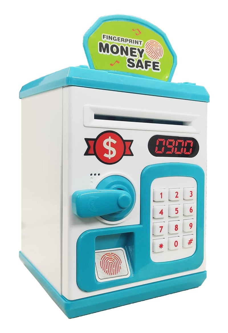 vGRASSP Money Safe Piggy Bank Toy for Kids and Adults - Gullak Money Safe with Number Password and Touch Sensor - Money Saving Mini ATM Toy with Lights and Sound (Multicolor) - Image 1