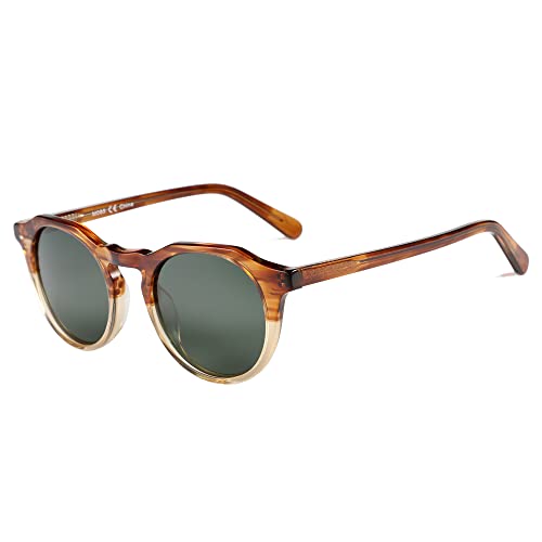 ZENOTTIC Vintage Round Polarized Sunglasses for Men Women UV400 Protection - Image 1