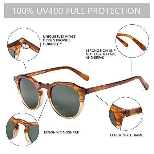 ZENOTTIC Vintage Round Polarized Sunglasses for Men Women UV400 Protection - Image 5