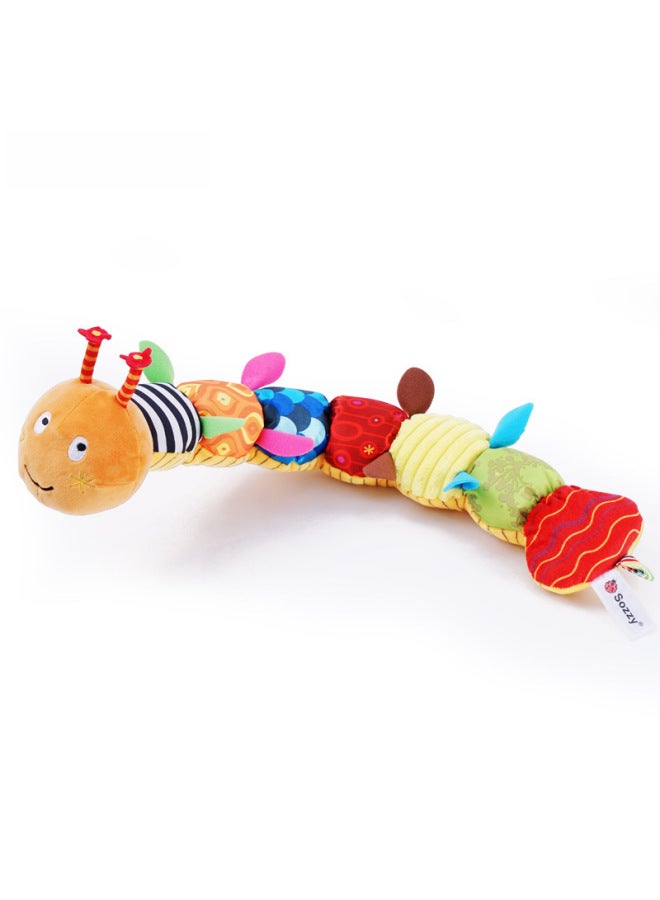 Sozzy Music Sound Paper Baby Doll Soothing Toy For 0-3 Years Old Children Plush Toy Newborn Baby Infant-Color:Orange Caterpillar-No Trademark - Image 3