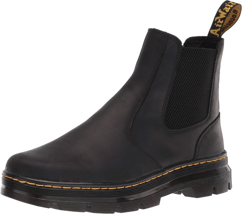 Dr Martens حذاء تشيلسي إمبوري للجنسين، أسود وايومنغ، 7 نساء/6 رجال - Image 1