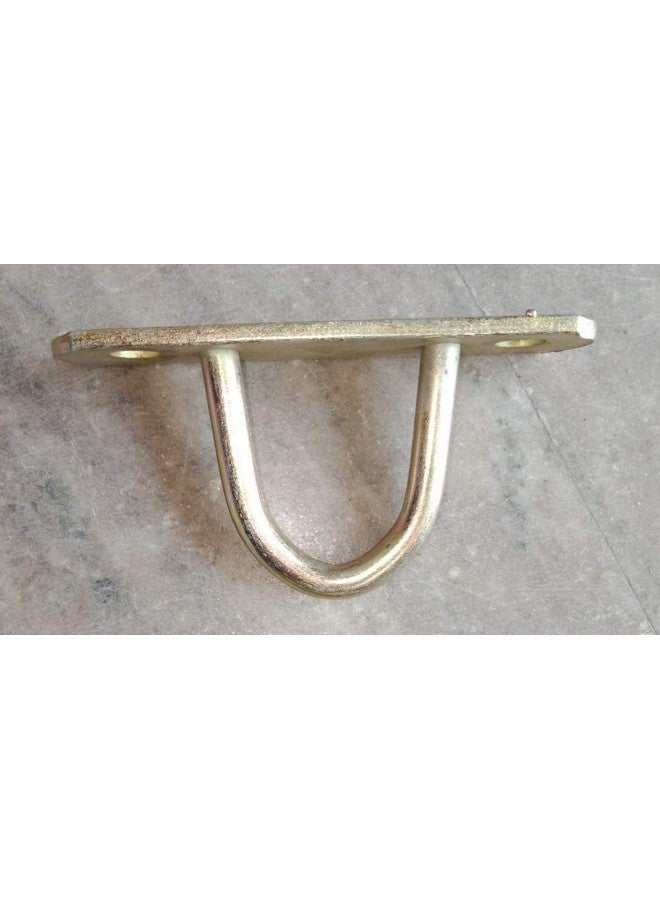 Q1 Beads حلقات معدنية من كرات Q1 عبوة 2 - خطاف د هوك مع خطاف سقف مع مسامير تثبيت بطول 4 إنش (4 قطع) - ثقيل (ذهبي) - Image 2