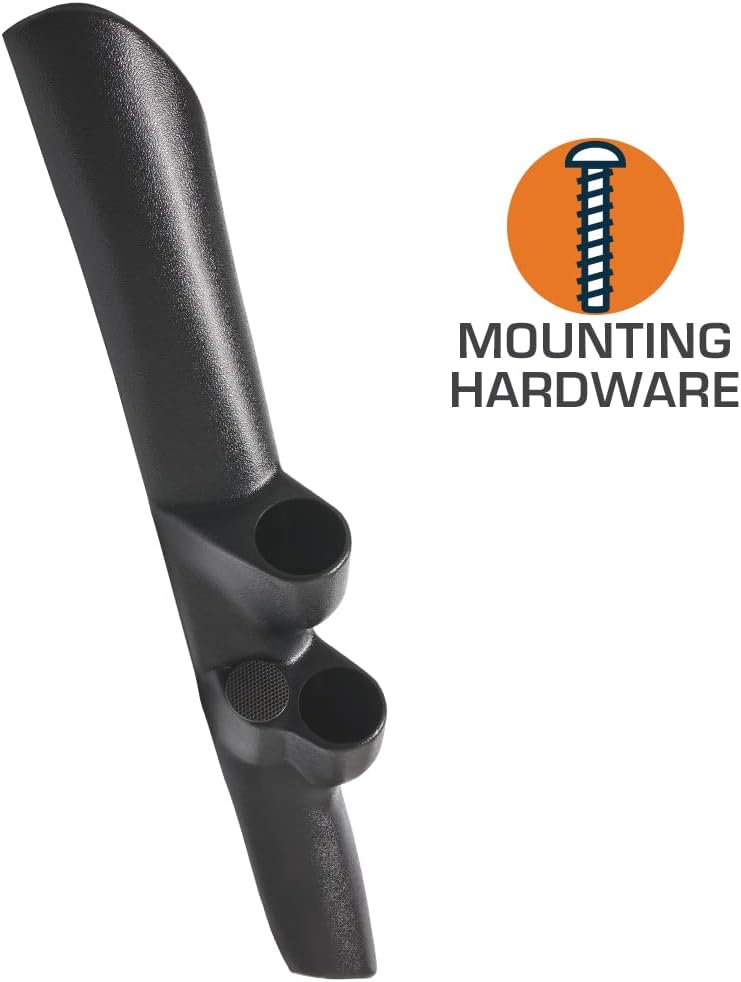 GLOWSHIFT Black Full Size Dual Pillar Gauge Pod Compatible with Dodge Ram Cummins 1500 2500 3500 1998-2002 - Factory A-Pillar Speaker Cutout - ABS Plastic - Mounts (2) 2-1/16" (52mm) Gauges - Image 3