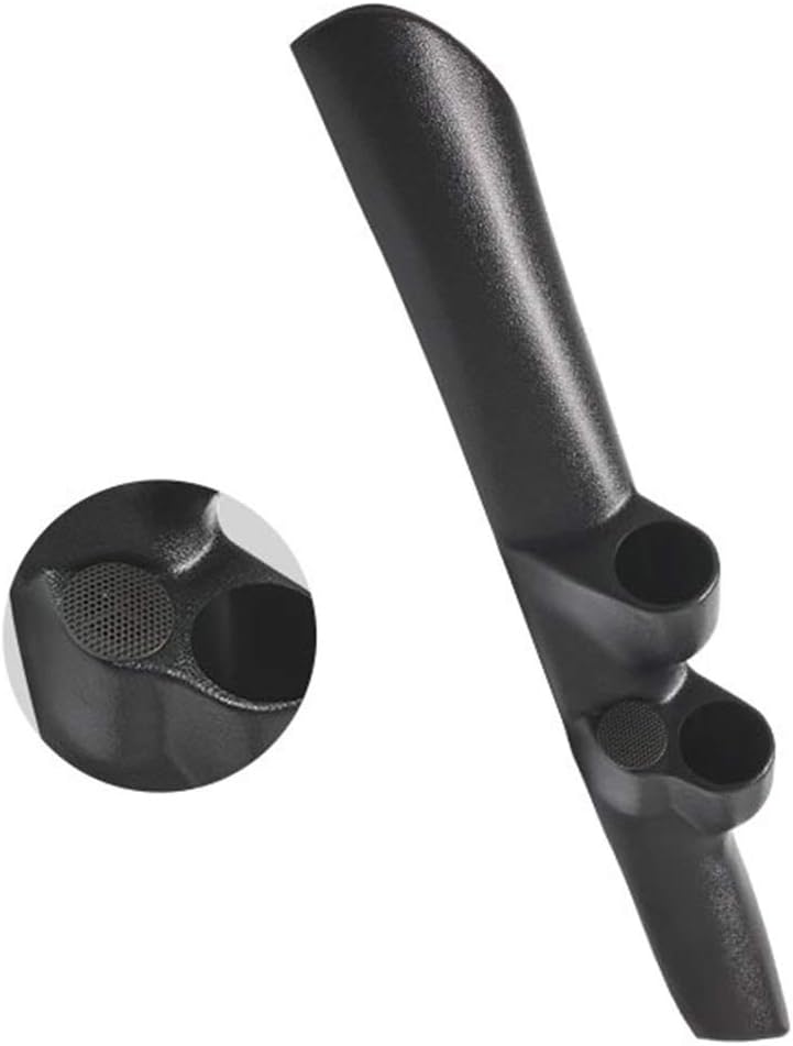 GLOWSHIFT Black Full Size Dual Pillar Gauge Pod Compatible with Dodge Ram Cummins 1500 2500 3500 1998-2002 - Factory A-Pillar Speaker Cutout - ABS Plastic - Mounts (2) 2-1/16" (52mm) Gauges - Image 1