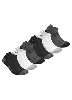 نافي سبورت جوارب NAVYSPORT للكاحل للرجال والنساء، جوارب رياضية قطنية، عبوة من 6 أزواج، مقاس واحد، متعدد الألوان  - Image 3