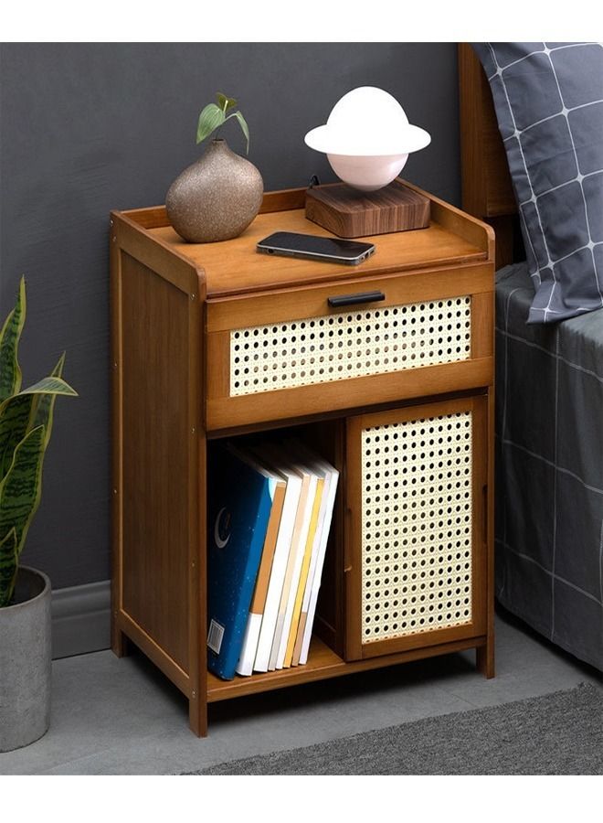 C&C Home Multipurpose Modern Single Drawer Sliding Door Shelf Bedside Storage Table Nightstand Side Table for Bedroom Living Room 42x31x50 cm - Image 5