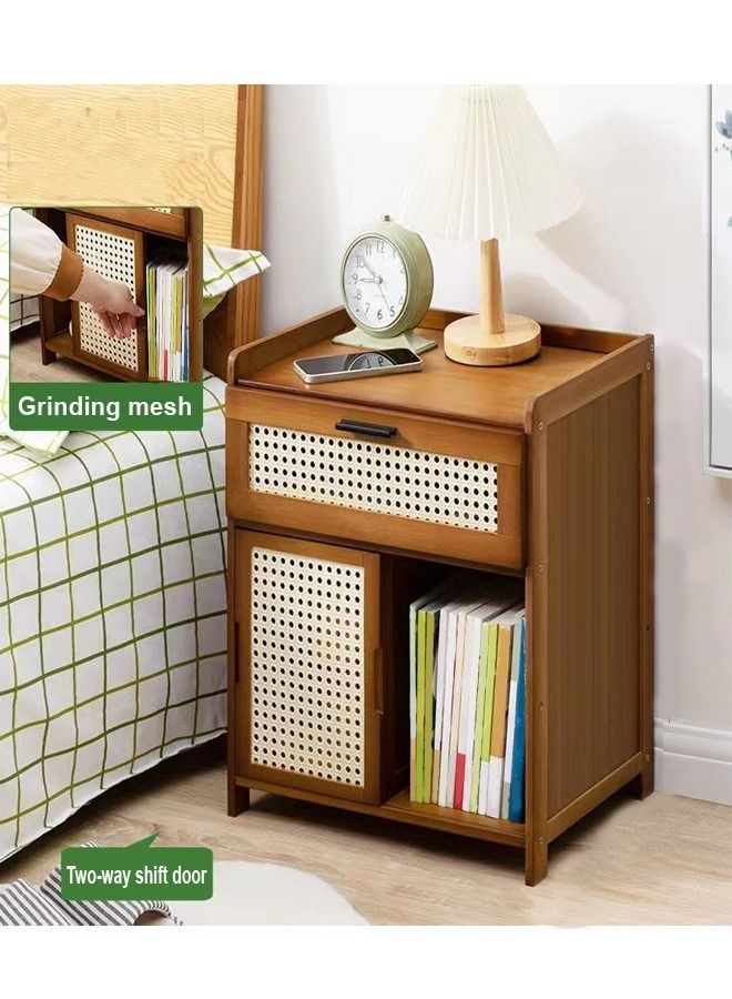 C&C Home Multipurpose Modern Single Drawer Sliding Door Shelf Bedside Storage Table Nightstand Side Table for Bedroom Living Room 42x31x50 cm - Image 4