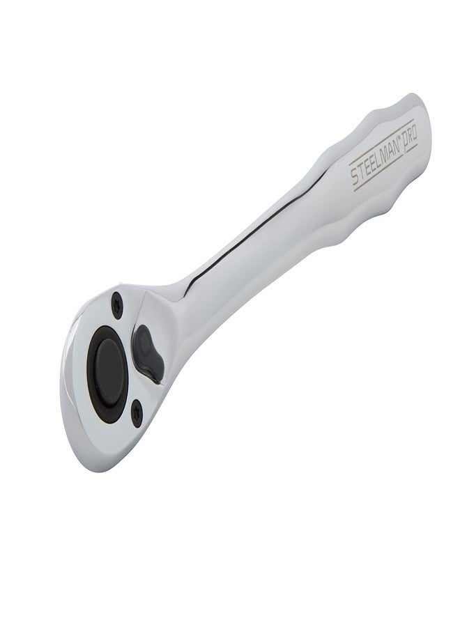 Steelman Pro 78241 72-Tooth 1/2-Inch Drive Thin Profile Ratchet with Offset Handle - Image 1