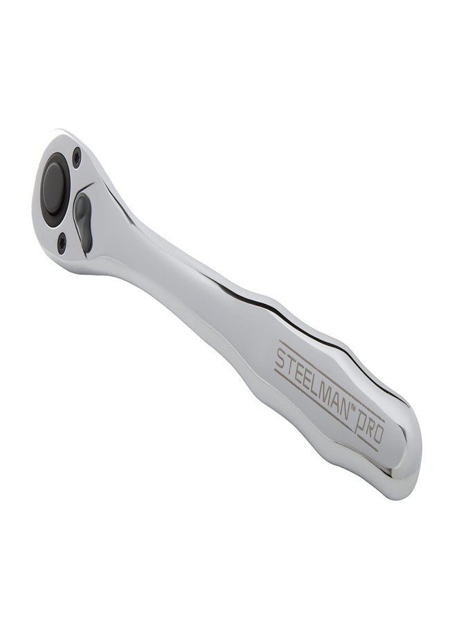 Steelman Pro 78241 72-Tooth 1/2-Inch Drive Thin Profile Ratchet with Offset Handle - Image 4