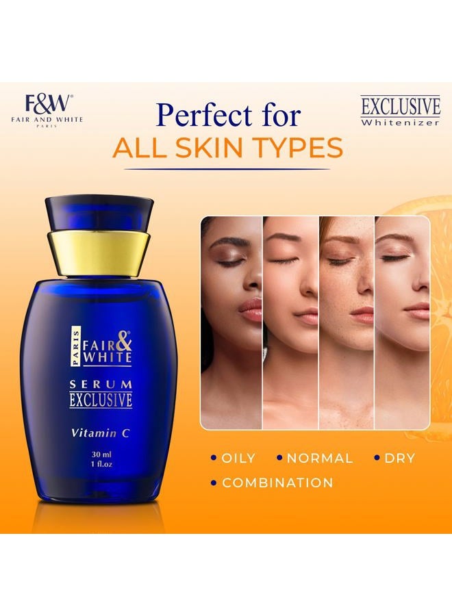 F&W فير آند وايت إكسبلوسيف، سيروم فيتامين سي – 30 مل / 1 أونصة سائلة – سيروم لتفتيح البشرة - Image 4