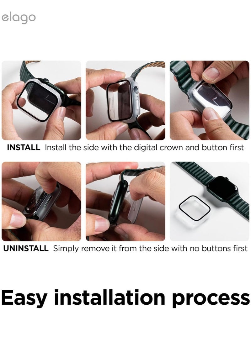 Elago Clear Shield for Apple Watch Series 10/9/8/7 (42mm) case cover - Clear - Image 2