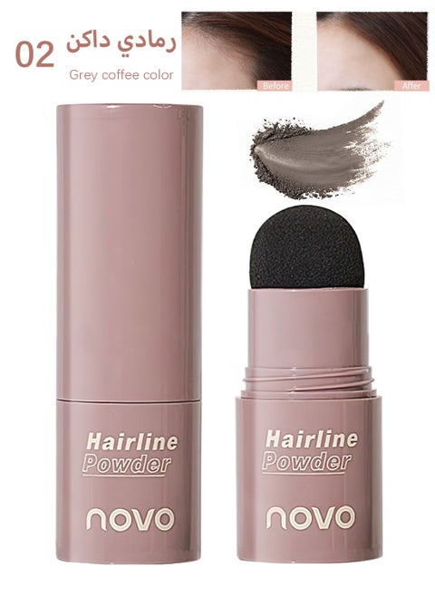 Hairline Powder, Long Lasting Waterproof Natural Instantly Hair Shadow Powder with Puff Touch, Hair Root Dye, Hair Root Concealer for Thinning Hair to Beautify Forehead Curves
