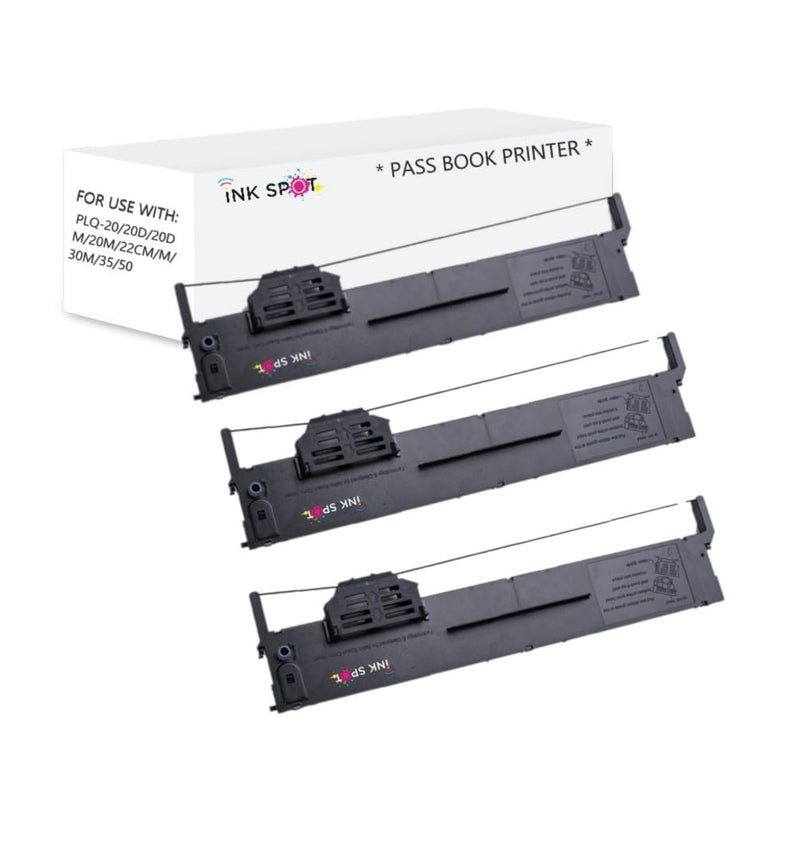 INKSPOT PLQ 20 Compatible Printer Ribbon Cartridge for EPSON PLQ-20/20M/20K/20KM Printers (3 PIC) - Image 1